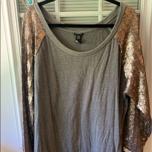 Torrid sequin sleeve sweater
